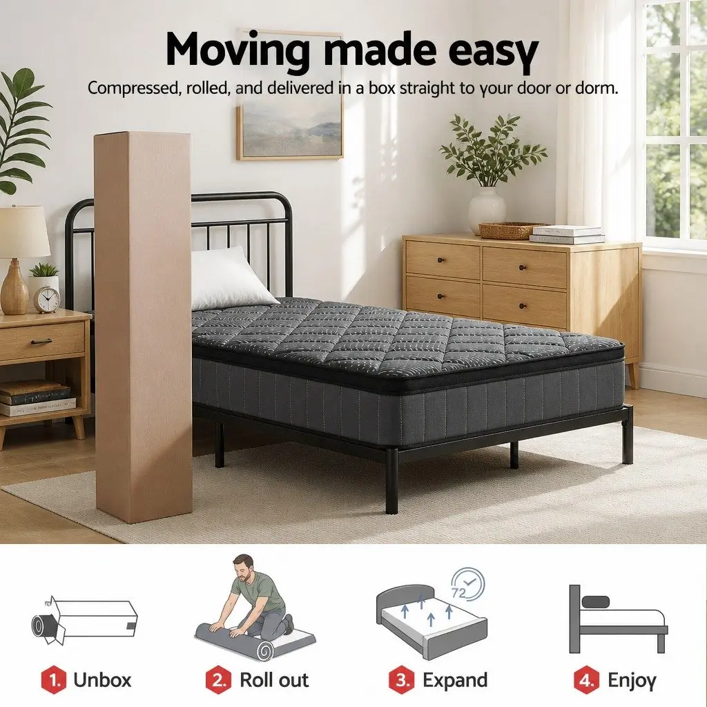 King Single Mattress with Pocket Spring and Latex