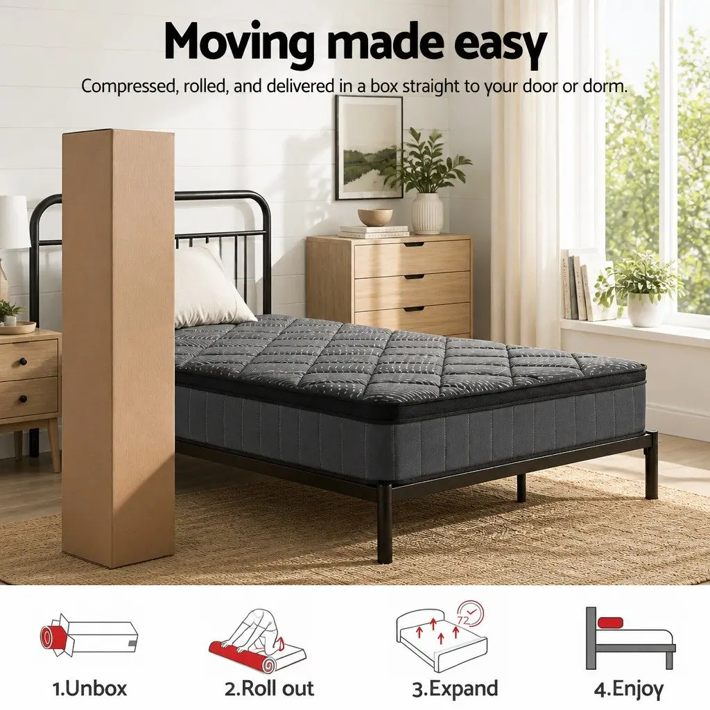 25cm Pocket Spring Latex Single Mattress