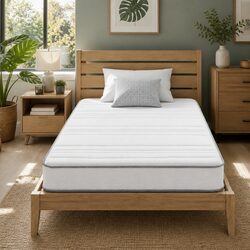 Durable King Single Mattress with Egg-Crate Foam and Pocket Springs