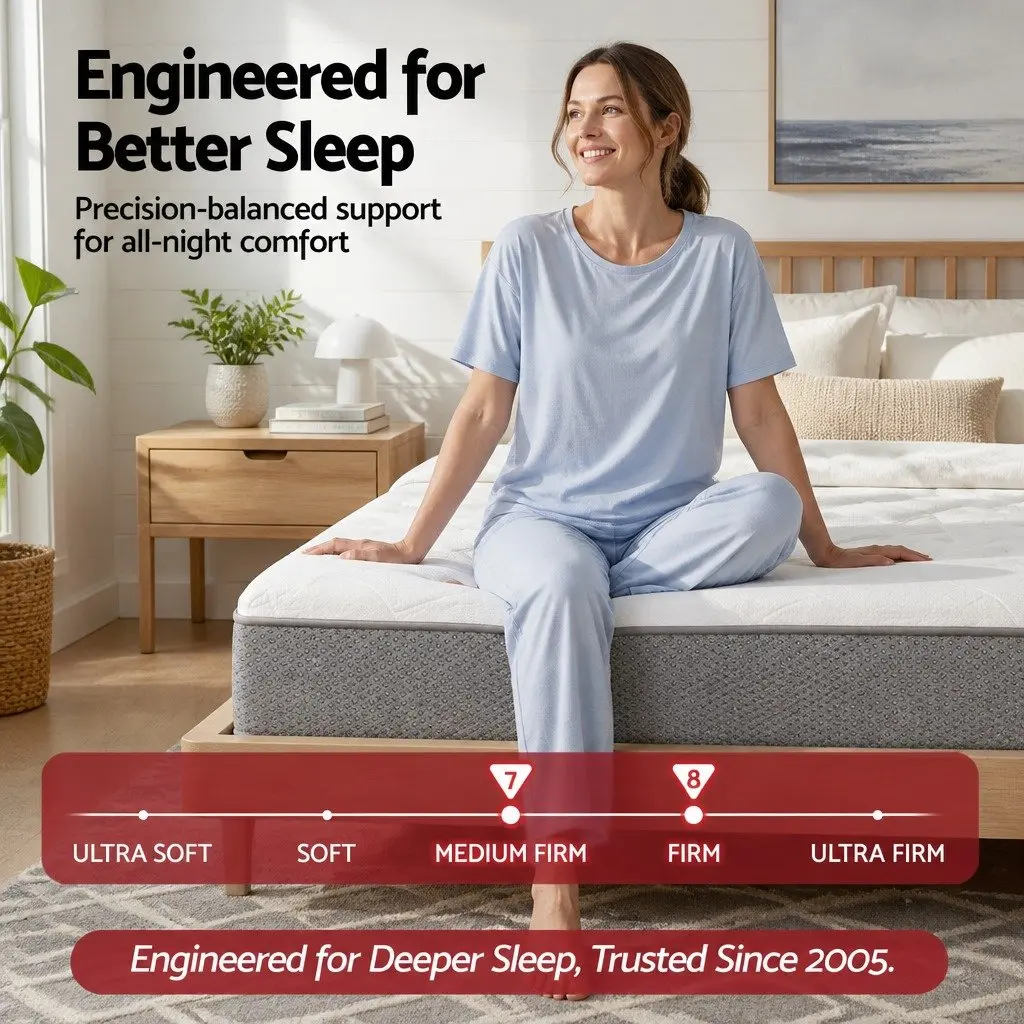 King Single Mattress 23cm Pocket Spring