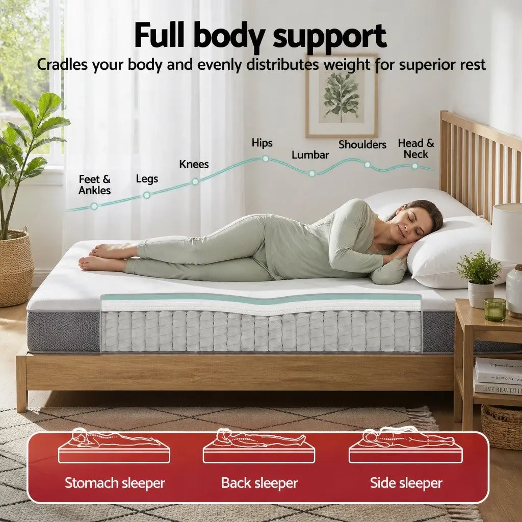 King Single Mattress 23cm Pocket Spring