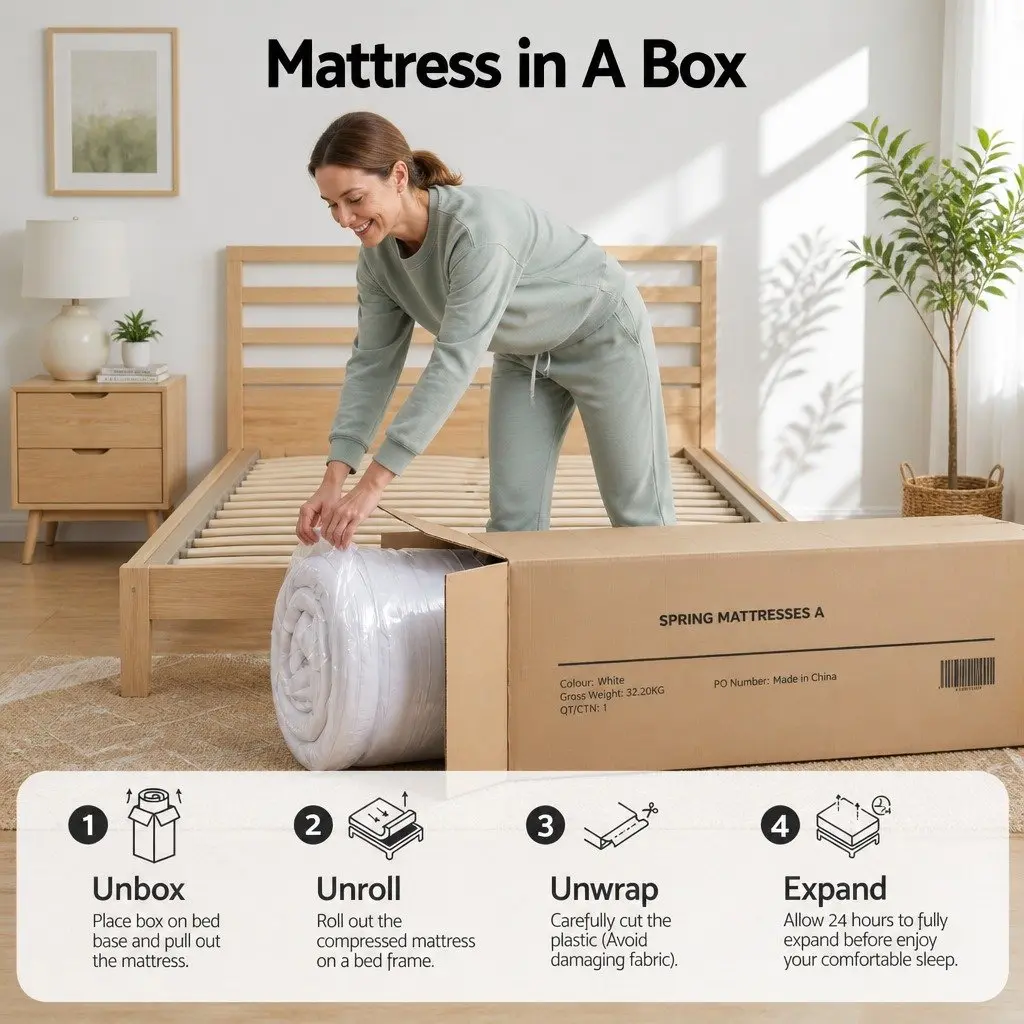 King Single Mattress 23cm Pocket Spring