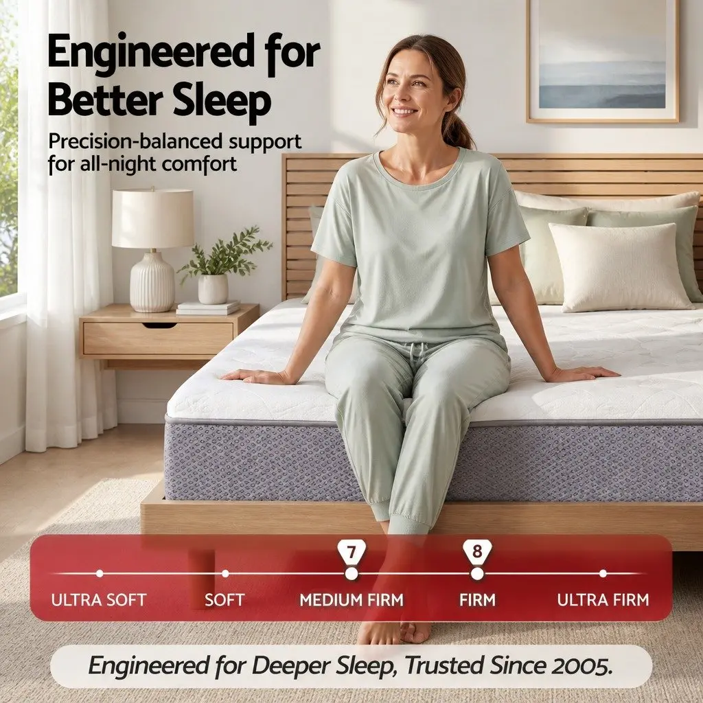Reversible Foam Pocket Spring Single Mattress 23cm