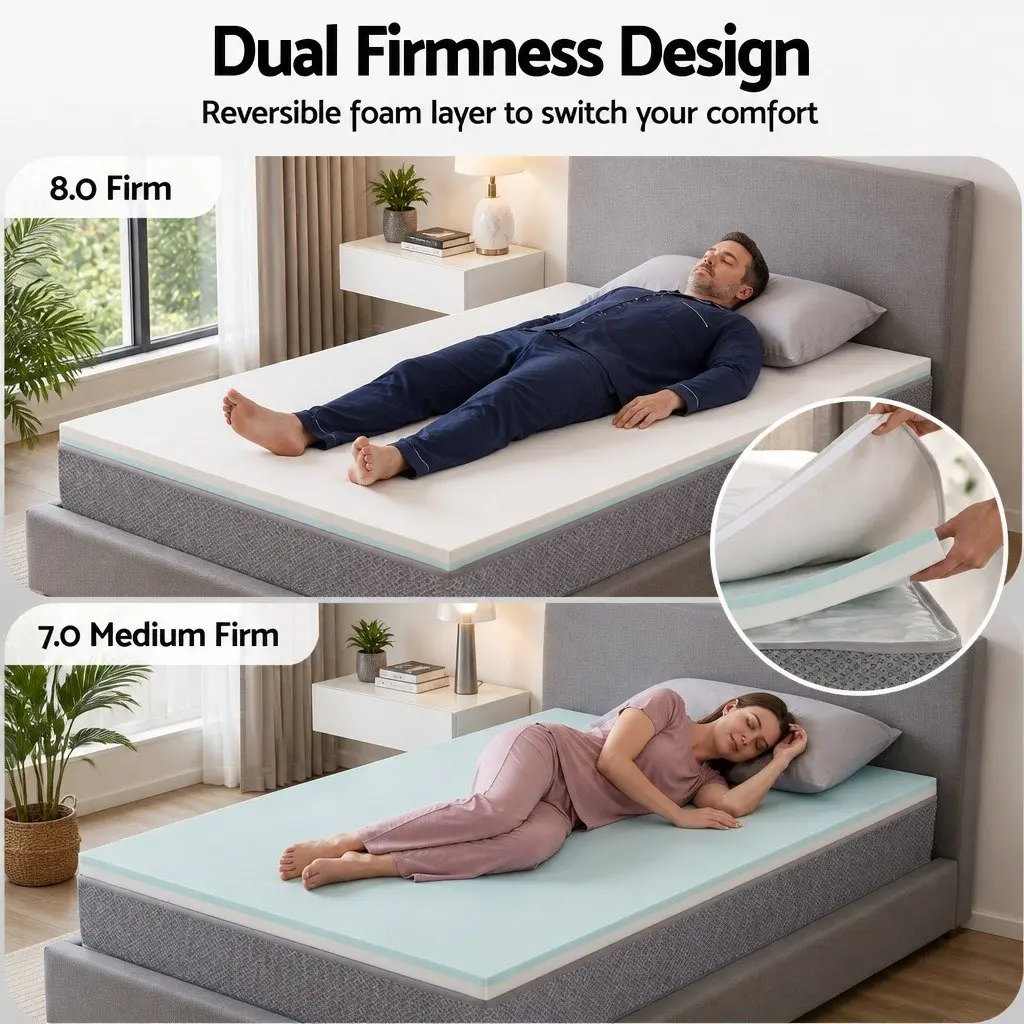 Reversible Foam Pocket Spring Single Mattress 23cm