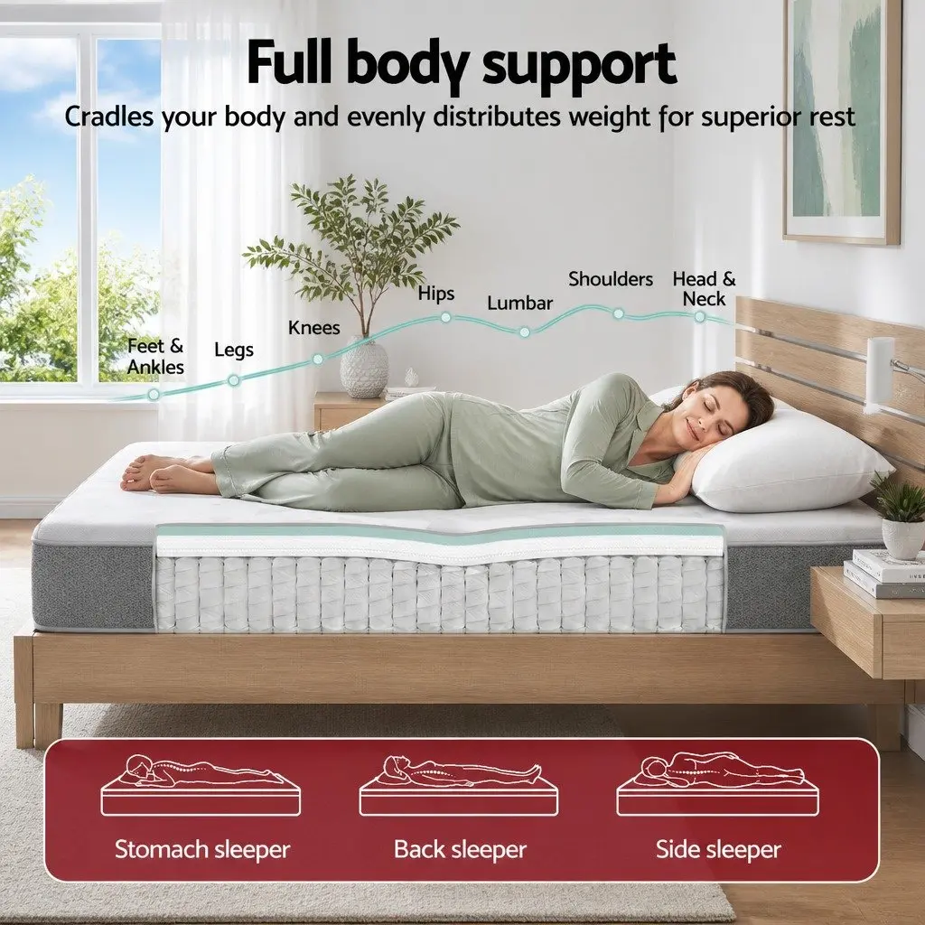 Reversible Foam Pocket Spring Single Mattress 23cm