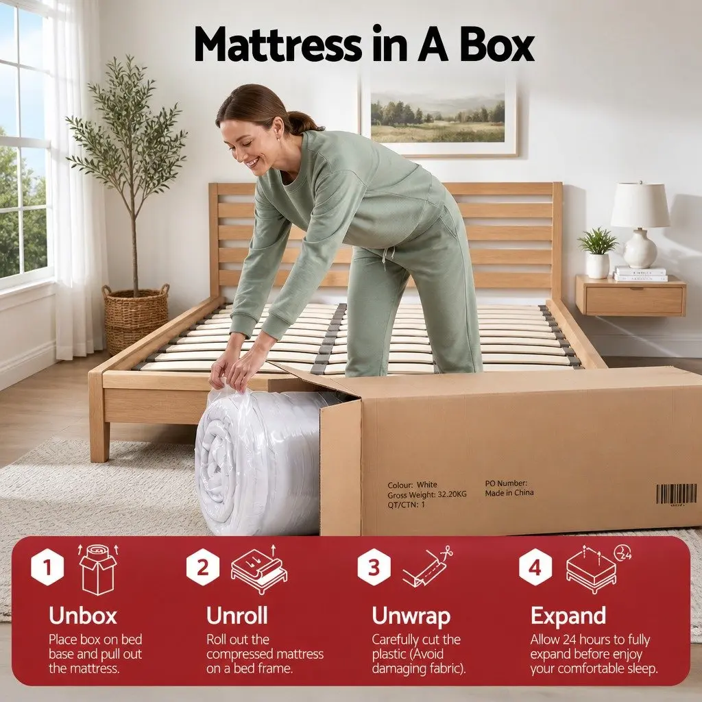 Reversible Foam Pocket Spring Single Mattress 23cm
