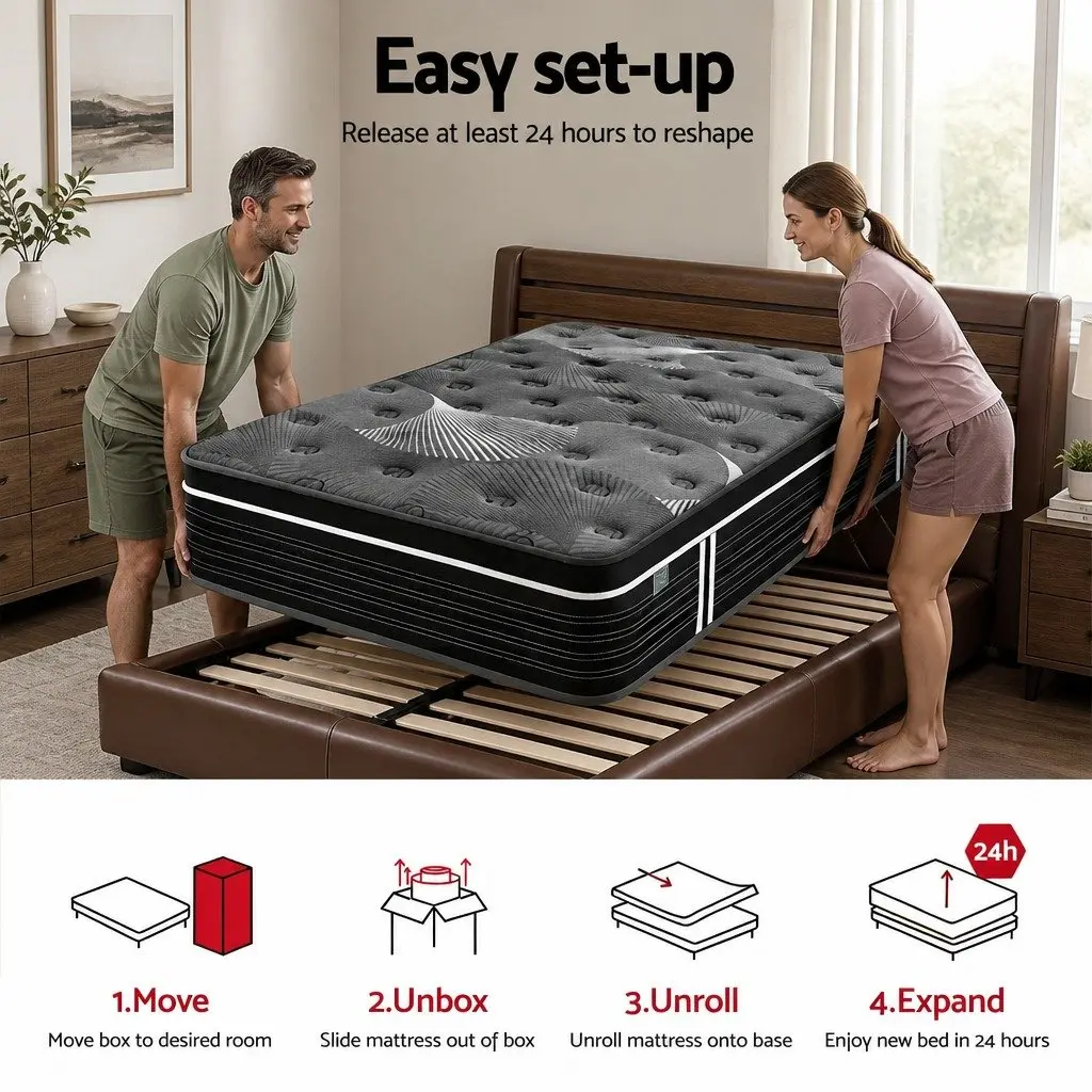35cm King Single Mattress with Graphene Memory Foam