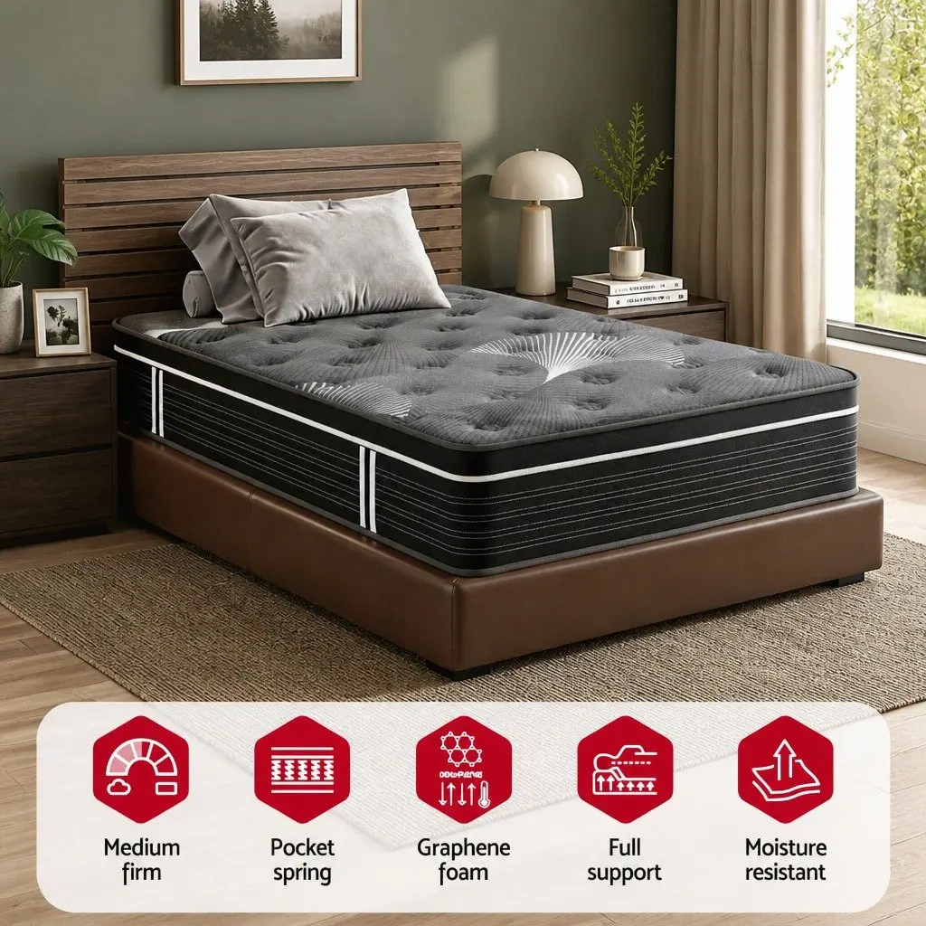 35cm King Single Mattress with Graphene Memory Foam