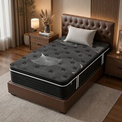 Euro Top Single Mattress 35cm with Graphene Memory Foam