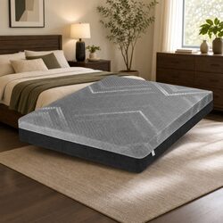 Premium Double Mattress 26cm Firm Pocket Spring Grey