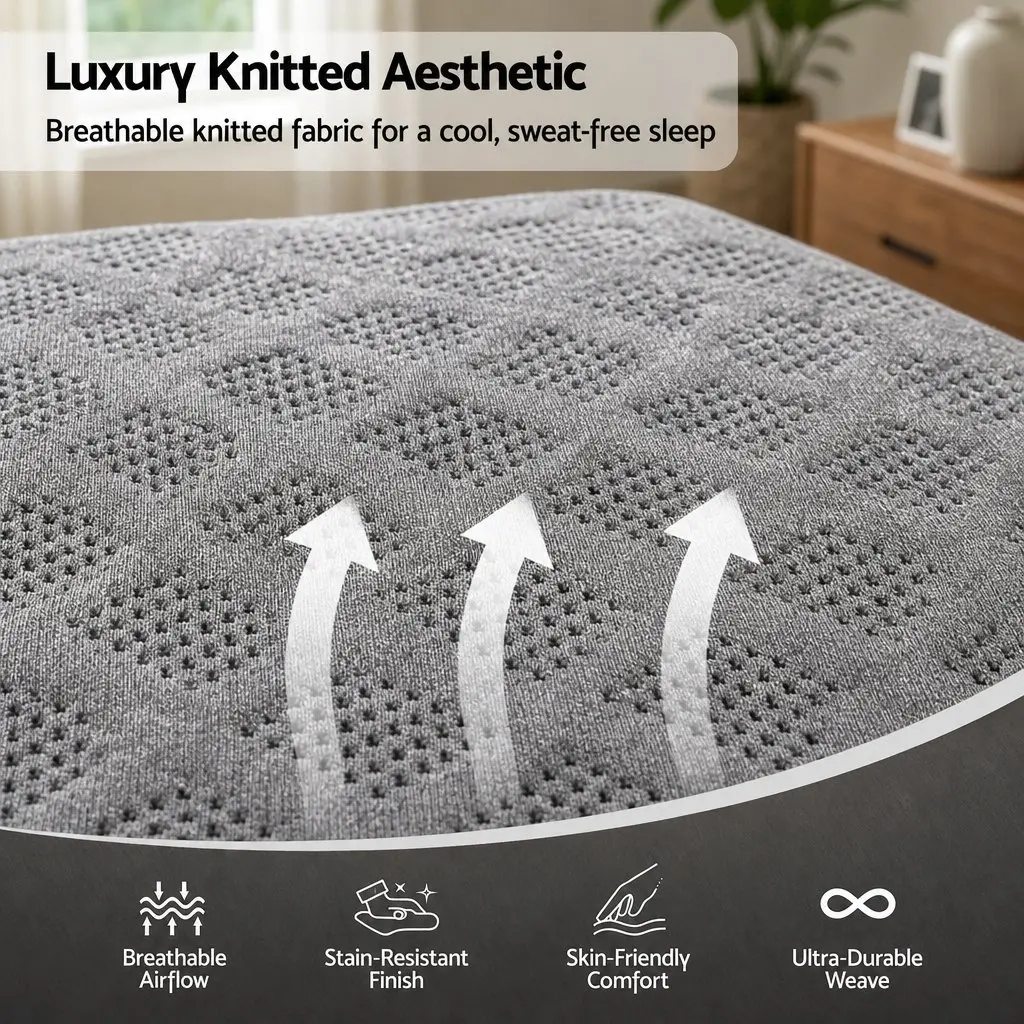 Double Mattress 26cm Firm Pocket Spring Grey