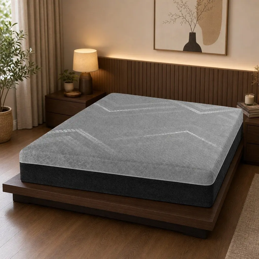 King Size Mattress Pocket Spring 26cm Firm Dark Grey