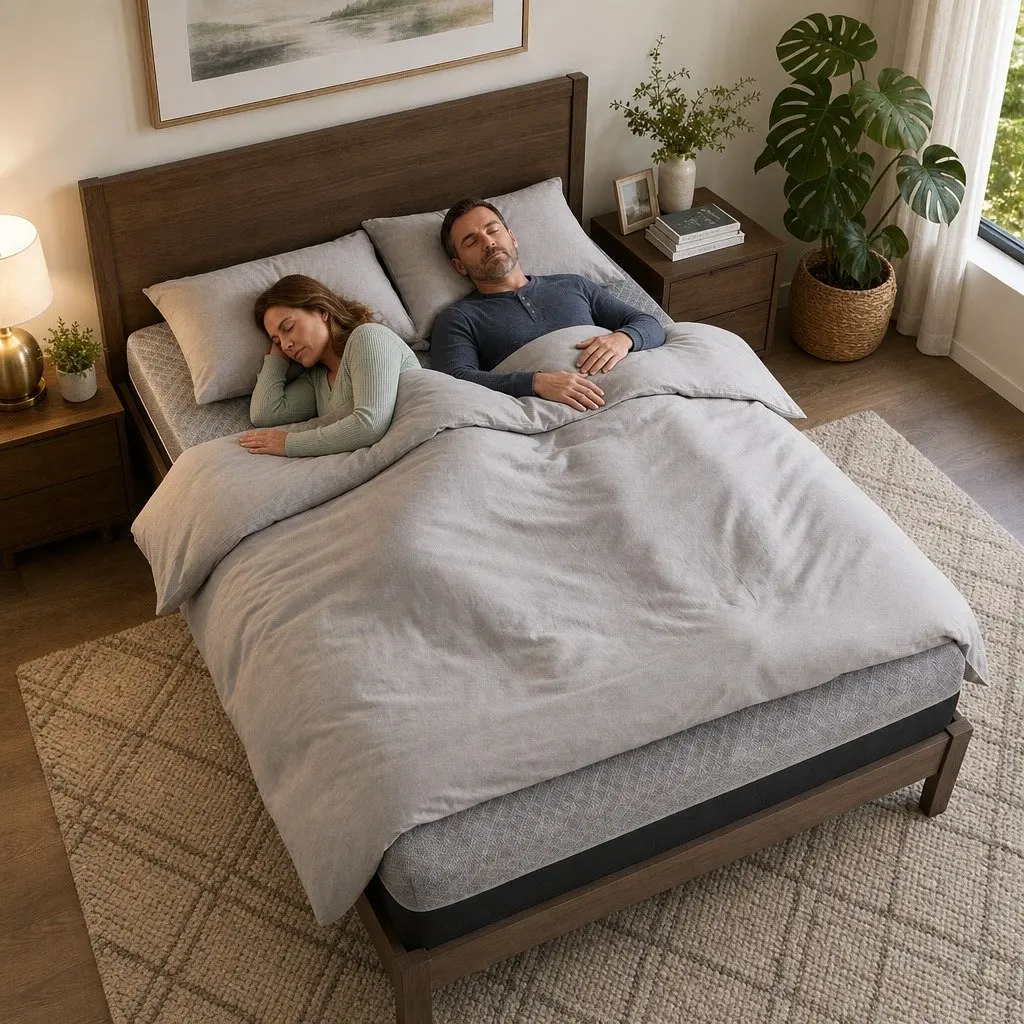 Queen Mattress Pocket Spring 26cm Firm Dual Edge Support Dark Grey