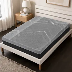 Single Mattress with 26cm Firm Pocket Springs and Dual Edge Support in Dark Grey