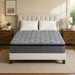 Premium Quality Double Mattress with Euro Top and Latex Foam