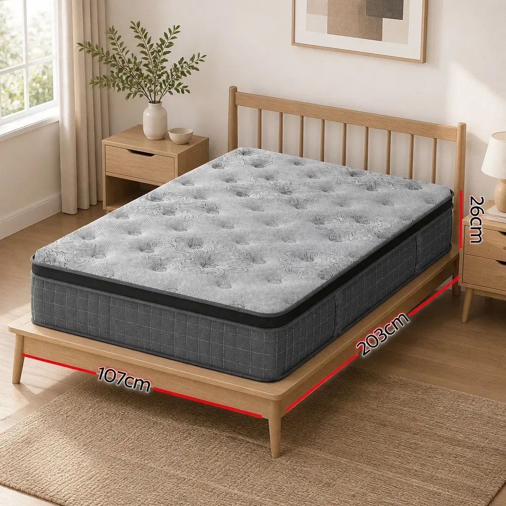 King Single Mattress 26cm with Latex Foam Support