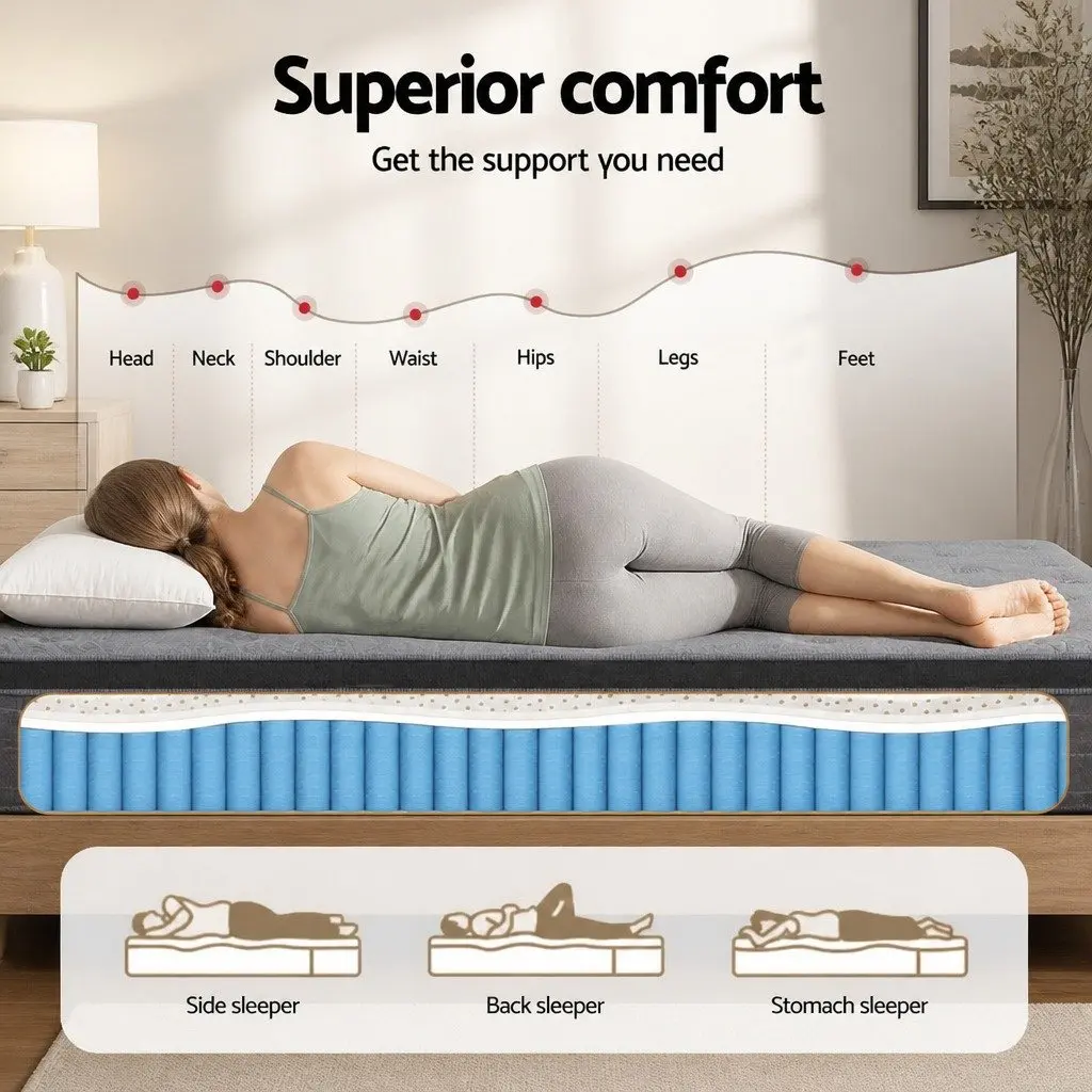 King Single Mattress 26cm with Latex Foam Support