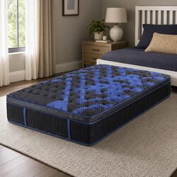 Single Hybrid Mattress 34cm Cooling Gel Memory Foam Pocket Spring Medium Firm