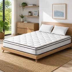 22cm Queen Size Mattress with Euro Top and Pocket Springs