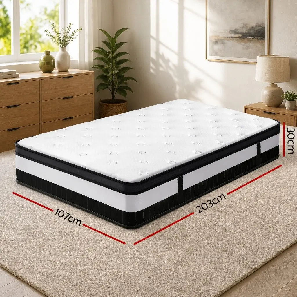 30cm Thick King Single Mattress with Pocket Springs