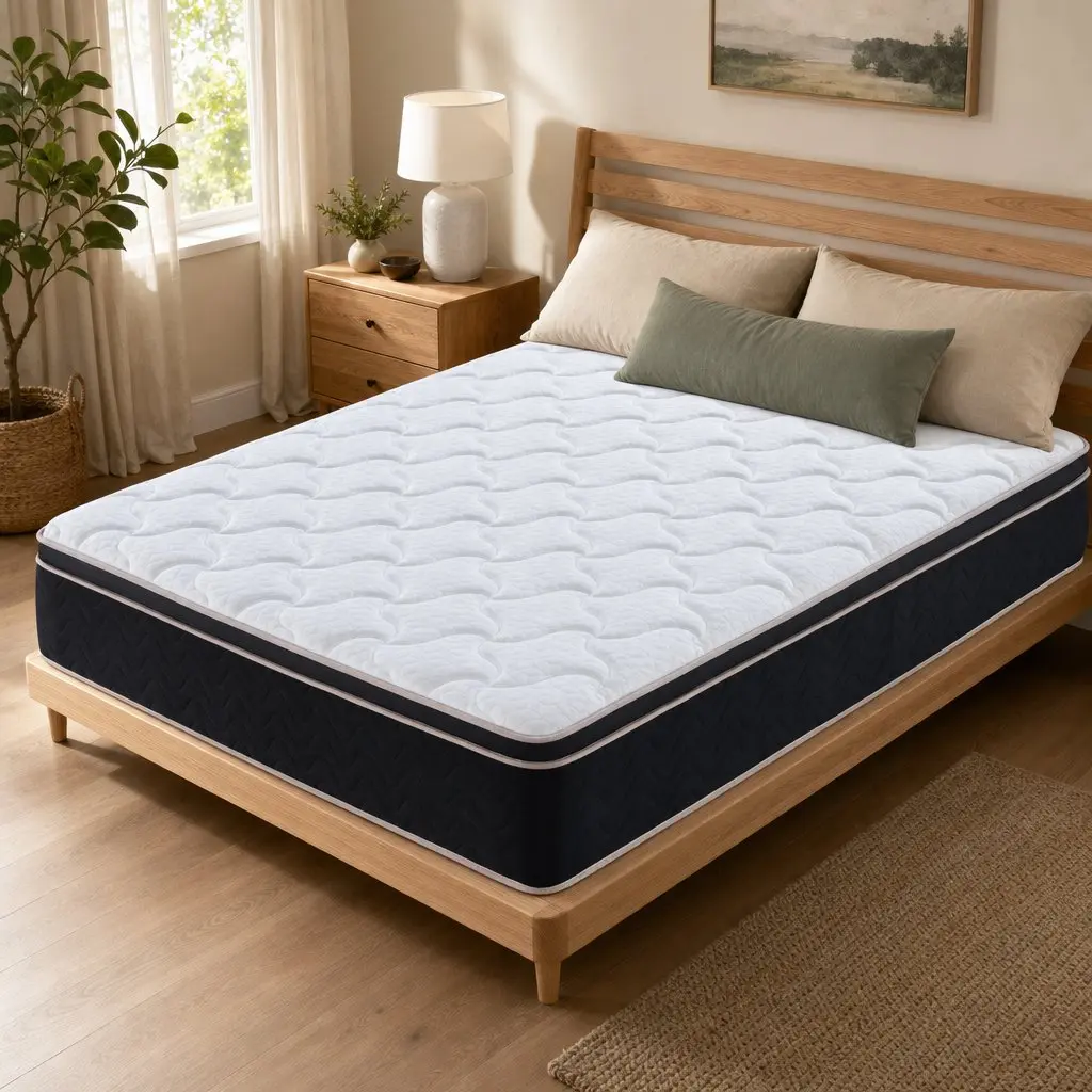 35cm Firm Double Mattress with Copper Memory Foam & 7-Zone Support