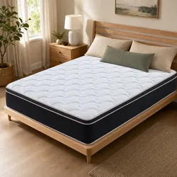 35cm Firm Double Mattress with Copper Memory Foam & 7-Zone Support