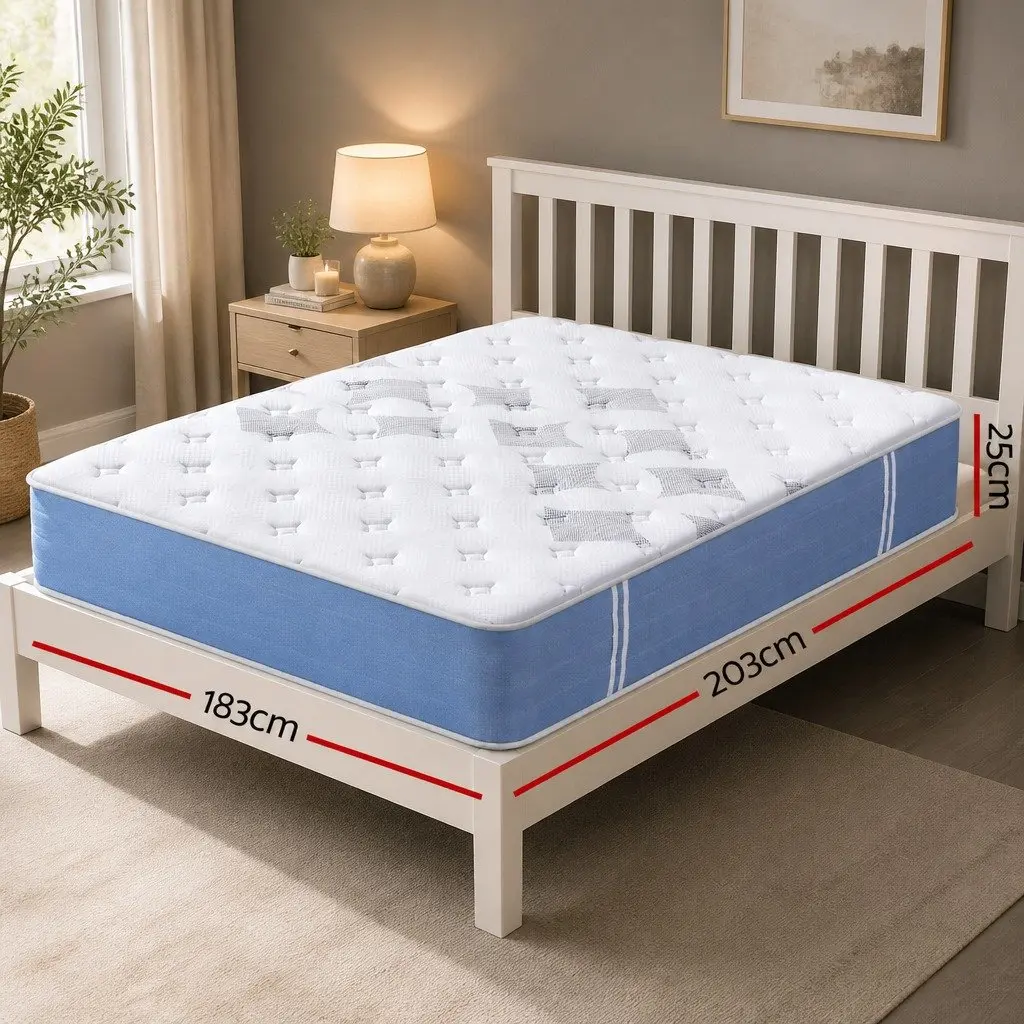 King Size Mattress 25cm with Pocket Springs