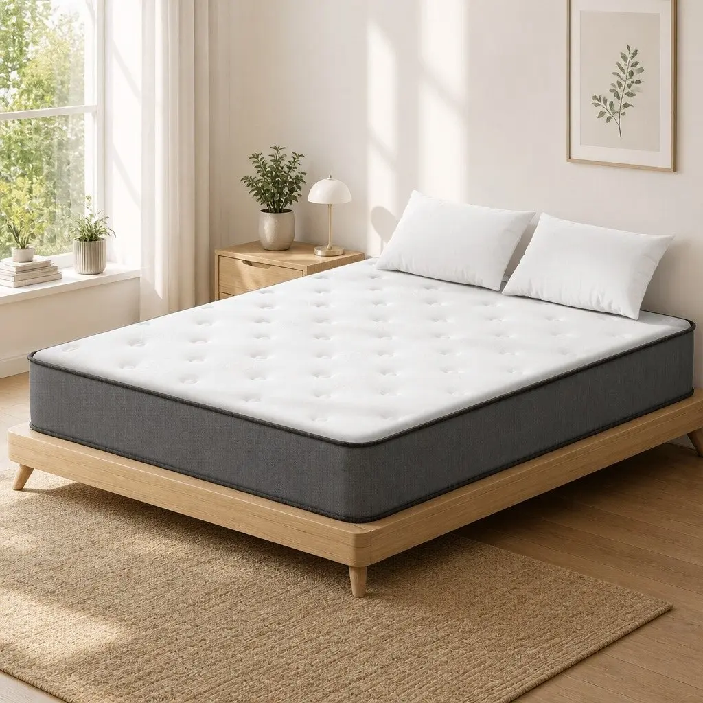 Double Mattress 23cm Extra Firm Support Tight Top Hypoallergenic Dust Mite