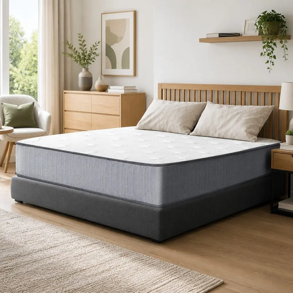 Double Mattress 23cm Extra Firm Support Tight Top Hypoallergenic Dust Mite