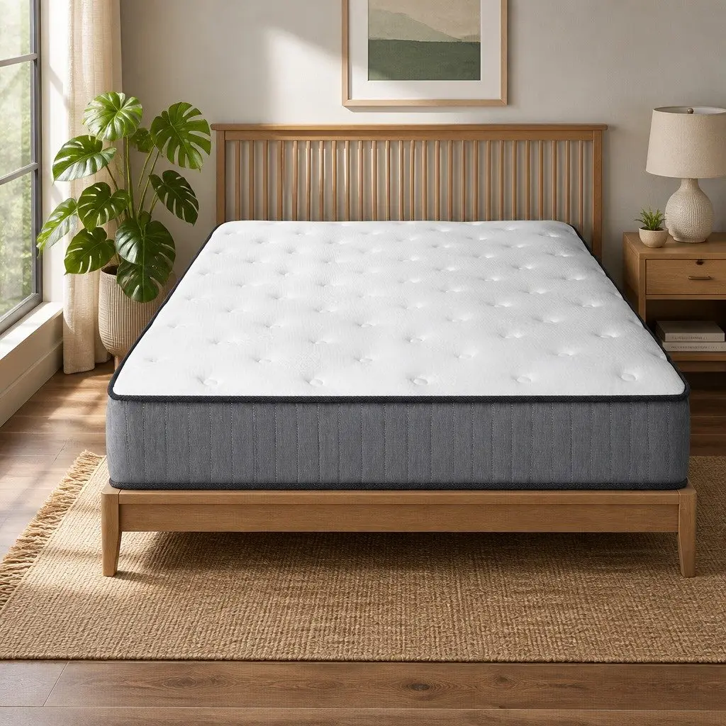 Queen Mattress 23cm Extra Firm Tight Top Hypoallergenic Dust Mite Resistant