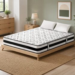 Ultra Firm Grey Double Mattress 24cm Tight Top Design