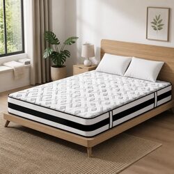 Ultra Firm King Mattress 24cm Pocket Spring Grey