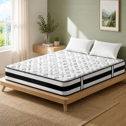 Queen Mattress 24cm Ultra Firm Support with Pocket Springs