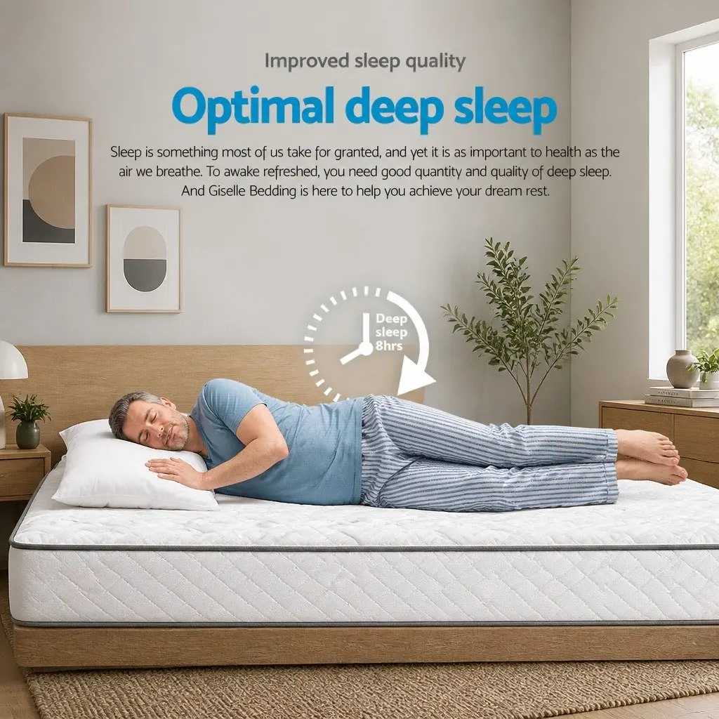 Queen Mattress 24cm Ultra Firm Support with Pocket Springs