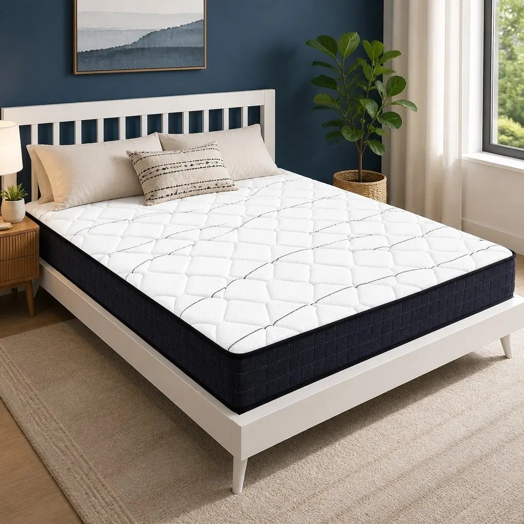 Double Mattress Bonnell Spring 16cm Medium Firm Knitted Fabric