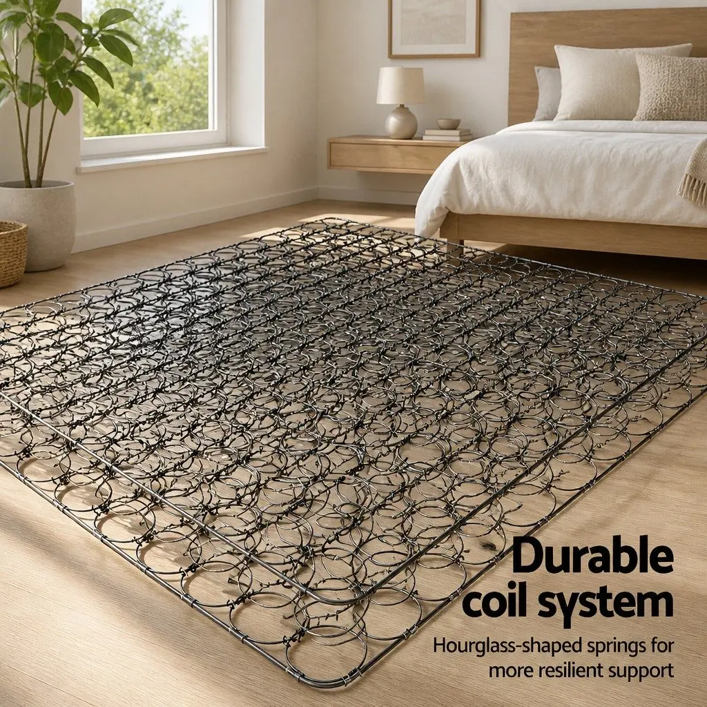 Double Mattress Bonnell Spring 16cm Medium Firm Knitted Fabric