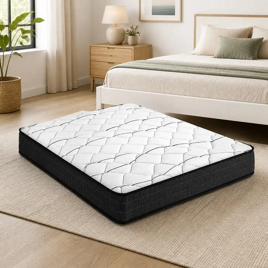 Queen Mattress 16cm Medium Firm Bonnell Spring Support