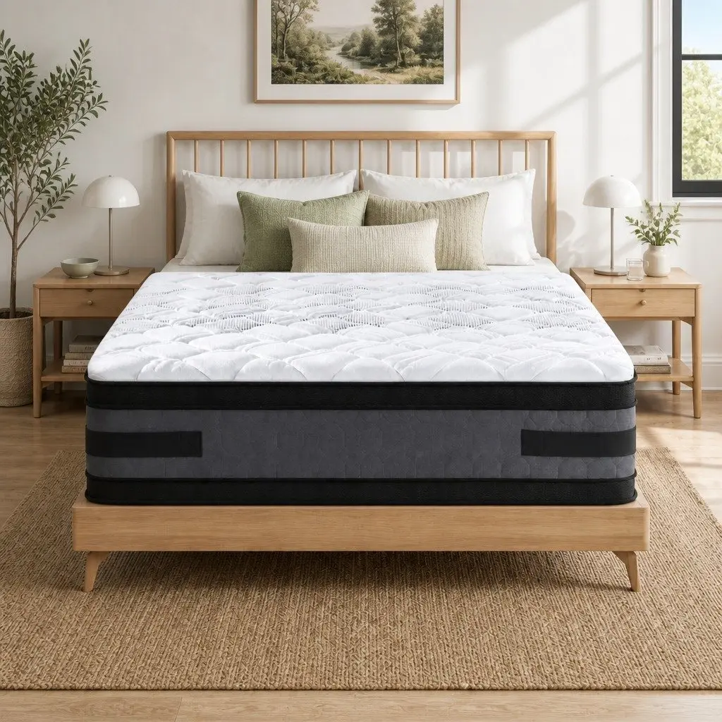 Queen Mattress 36cm Thick Cool Gel Memory Foam Dual-Sided