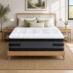 Queen Mattress 36cm Thick Cool Gel Memory Foam Dual-Sided