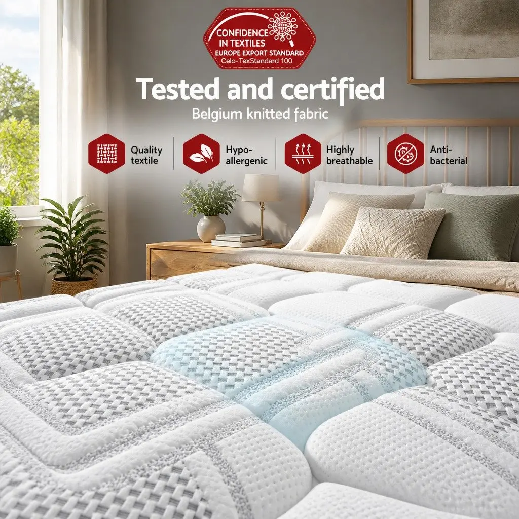 Queen Mattress 36cm Thick Cool Gel Memory Foam Dual-Sided