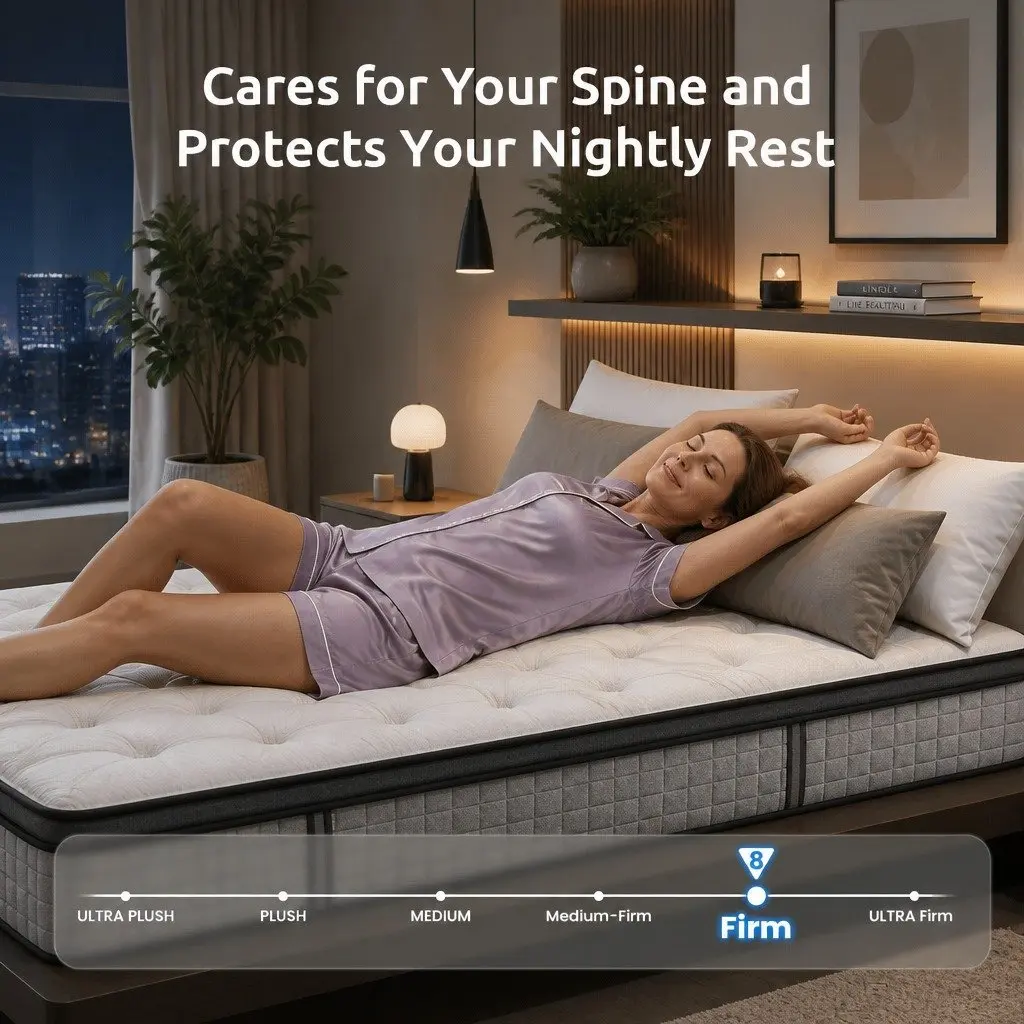 Double Mattress with 33cm Height and 7-Zone Support