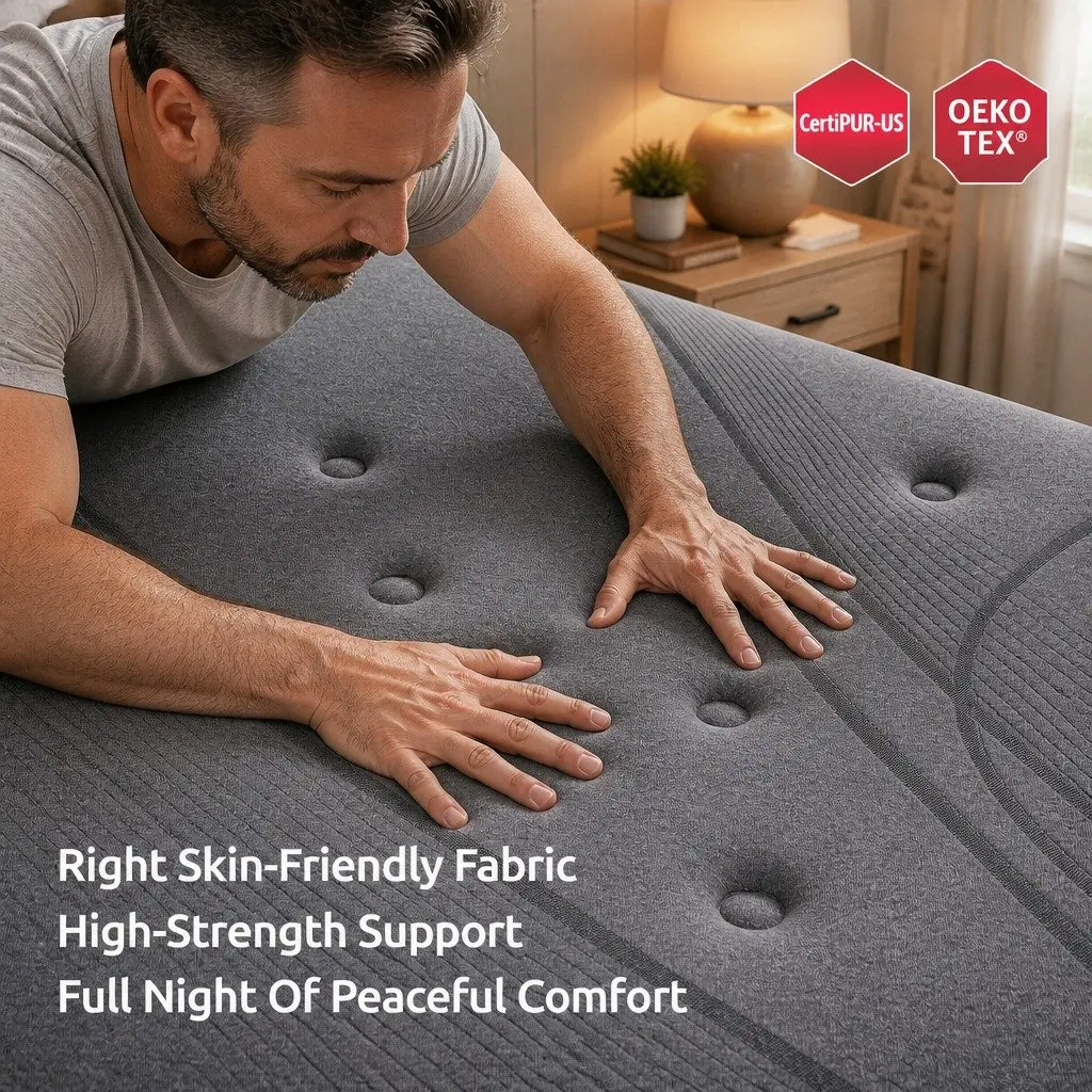 Double Mattress with 33cm Height and 7-Zone Support