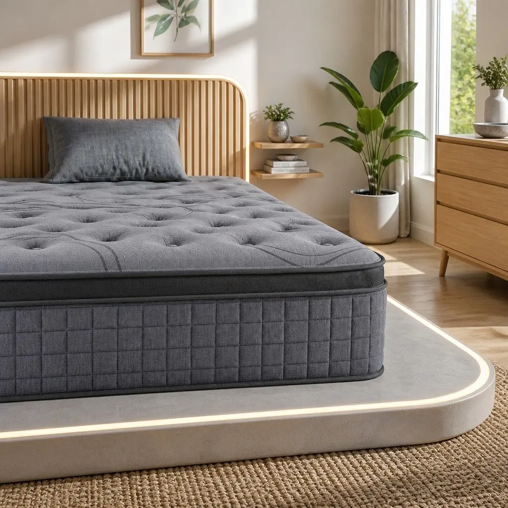 King Single Mattress 33cm 7-Zone Pocket Spring 8.0 Extra Firm Dual-Row Edge