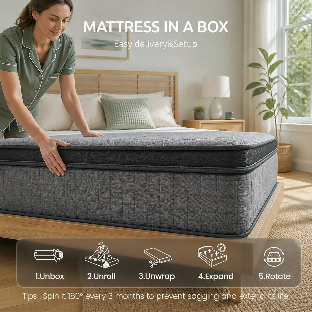 33cm Single Mattress with 7-Zone Pocket Spring Support