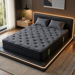 Queen Mattress 34cm Hybrid Pocket Spring with Gel Memory Foam