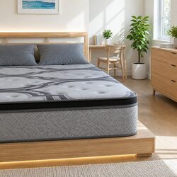 Exceptional Double Mattress with 34cm Thickness and 5-Zone Support