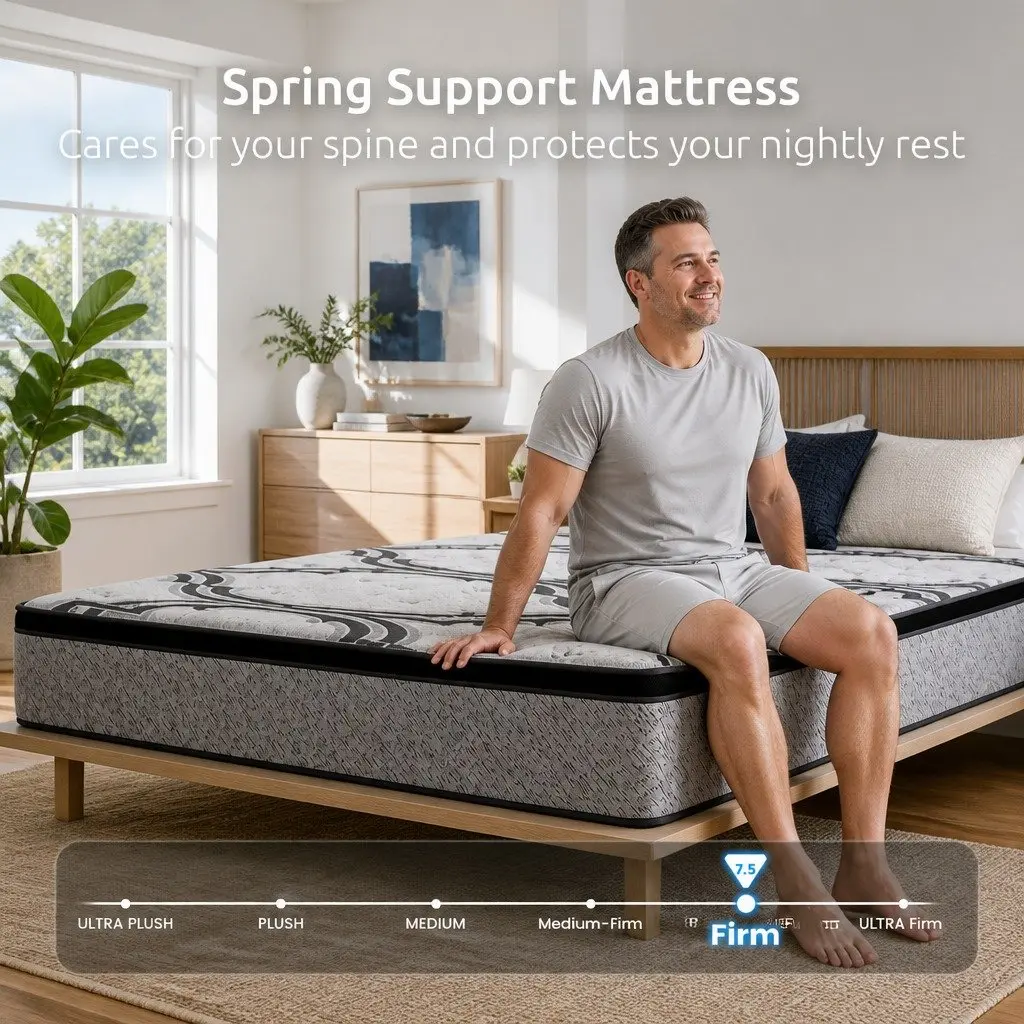 34cm Extra Firm Pocket Spring King Size Mattress