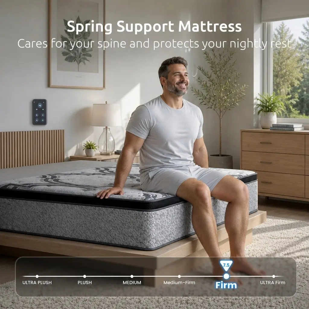 34cm Extra Firm King Single Mattress with 5-Zone Support