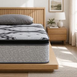 Single Mattress 34cm 5-Zone Pocket Spring Memory Foam Latex Extra Firm Support