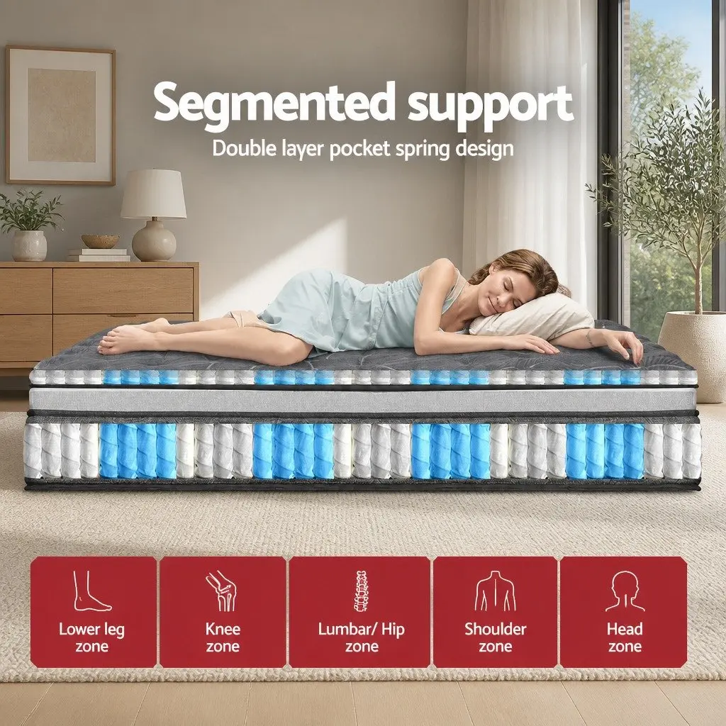King Size Mattress with 34cm Double Layer Pocket Springs